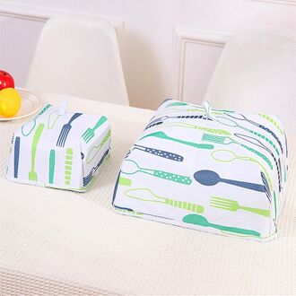 Opvouwbare Voedsel Deksel Bbq Geïsoleerde Warmte Behoud Weerstaan Koud Stof Keuken Vers Houden Deksels Blauw / 34cm X13cm