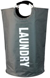 Opvouwbare Wasmand Grote Capaciteit Oxford Doek Wasmand Thuis Vuile Kleren Opbergtas donker grijs