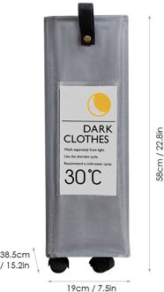 Opvouwbare Wasmand Organizer Voor Vuile Kleren Wasmand Grote Sorter 3 Divider Inklapbare Opvouwbare Mand Met Wielen grijs 4