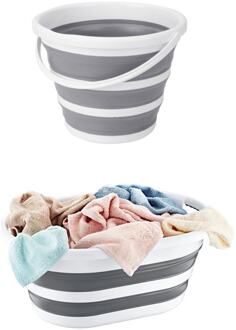 Opvouwbare Wasmand Siliconen Accordeon Emmer 2 Set