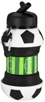 Opvouwbare waterfles voetbal Wit - One size