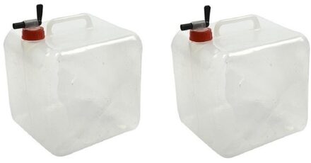 Opvouwbare Watertank - 2x - 10L - Jerrycan met Kraan - Waterreservoir
