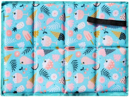 Opvouwbare Zitkussen Zitten Mat Waterdicht Wandelen Pad Outdoor Camping Wandelen Picknick Benodigdheden Zitten Pad Mat licht blauw