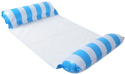 Opvouwbare Zomer Water Hangmat Praktische Duurzaam Multi-Functionele Fauteuil Opblaasbare Drijvende Matras Zwemmen Speelgoed Blauw
