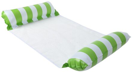 Opvouwbare Zomer Water Hangmat Praktische Duurzaam Multi-Functionele Fauteuil Opblaasbare Drijvende Matras Zwemmen Speelgoed groen