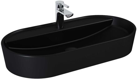 Opzet Waskom Babette 82 Keramiek Mat Zwart