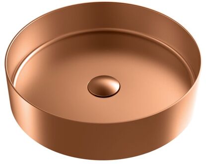 Opzet Waskom Curone Ø37,5x9cm | Rvs Koper | Rond