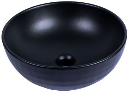 Opzet Waskom Ofanto Ø40cm | Keramiek Mat Zwart | Rond