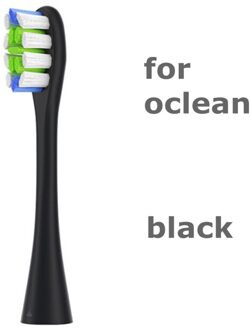 Opzetborstels Voor Oclean X/ X Pro/Z1/ F1/ One/ Air 2/Se sonische Elektrische Tandenborstel Zachte Dupont Bristle Nozzles zwart