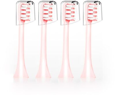 Opzetborstels Voor Soocas X3 X5 V1 X3U Zachte Haren 4 Stuks Elektrische Tandenborstel Dupont Bristle Verzegelde Verpakt 4 roze