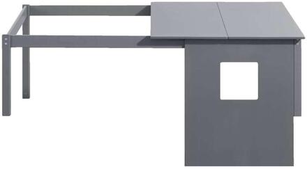 Opzetdak Ties - Antraciet - Grenenhout - Grijs