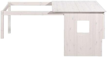 Opzetdak Ties - Whitewash - Grenenhout - Wit