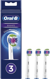 Oral-B 3D witte opzetborstel met CleanMaximiser, 3