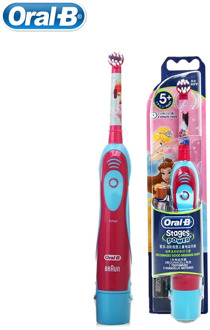Oral B Children Electric Toothbrush with Repalceable Brush Head Waterproof Soft Bristle Gum Care AA Battery DB4510K 1 Set