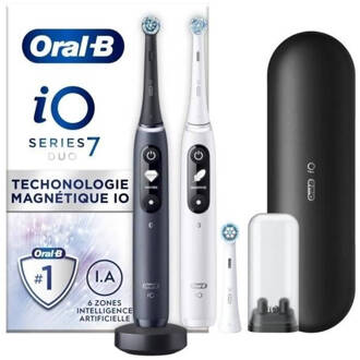 Oral-B elektrische tandenborstel iO Serie 7 Duo (Zwart & Wit)