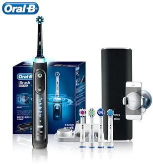 Oral B iBrush 9000 Rechargeable Electric Toothbrush 6 Mode Position Detection and Bluetooth Technology SmartRing Superior Clean