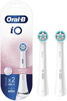 Oral-B iO Gentle Care - Opzetborstels - 2 Stuks Tandenborstel Wit