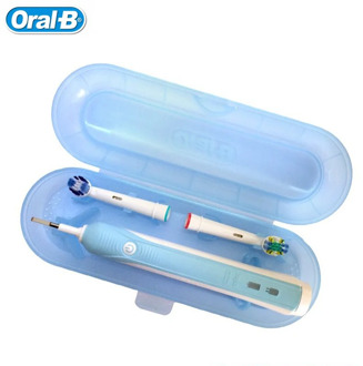 Oral B Portable Travel Box Electric Toothbrush Outdoor Hiking Camping Protect Cover Storage Case Blue Pink (only travel box)