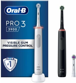 Oral-B PRO 3 3900 Duo Tandenborstel Zwart