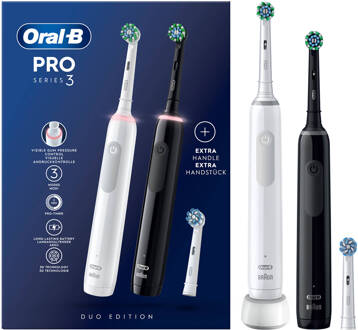 Oral-B PRO 3 3900 Duo Tandenborstel Zwart