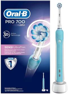 Oral-B PRO 700 Sensi Clean Tandenborstel Blauw