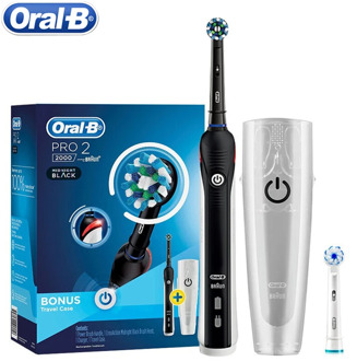 Oral B Pro2000 D20524 3D Sonic-Rotation Smart Electric Tooth brush Teeth Whitening Rechargeable Visible Pressure Sensor 2 Mode