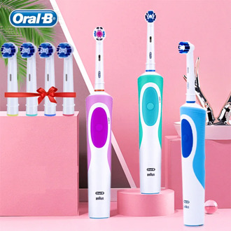 Oral B Vitality Electric Toothbrush Rotating Rechargeable Automatic Timer 1 Toothbrush Handle 1 Brush Head Pro 500 Series Braun