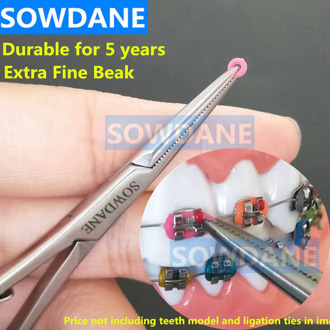 Oral Dental Orthodontic Mathieu Elastic Placement Ligation Ring Ligature Tie Holder 14cm Extra Fine Beak Dental Laboratory Tool