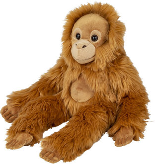 Orang Utan Aap - bruin/rood - 45 cm - pluche dieren knuffels - Apen
