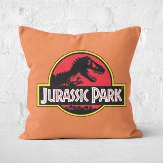 Orange Jurassic Park Square Cushion 40x40cm - 50x50cm - Soft Touch