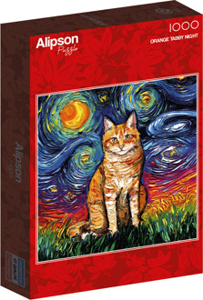 Orange Tabby Night Puzzel (1000 stukjes)