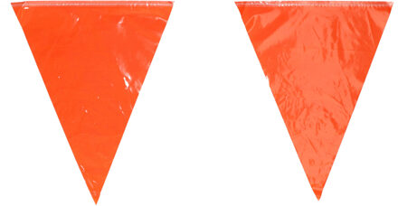 Oranje artikelen 3x stuks sterke oranje vlaggenlijnen 3.5 meter voor binnen en buiten