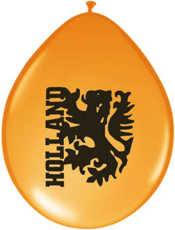Oranje artikelen Oranje ballonnen Holland 8 stuks