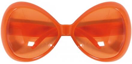 Oranje artikelen Oranje mega party zonnebril - voor dames - Koningsdag artikelen - party brillen