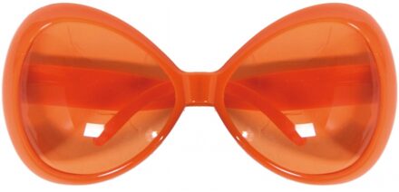 Oranje artikelen Oranje mega party zonnebril voor dames
