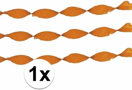 Oranje artikelen Oranje slinger crepepapier 5 meter