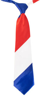 Oranje artikelen Stropdas Holland thema - Nederlandse vlag - Koningsdag/supporters verkleed accessoires Multi