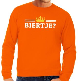 Oranje Biertje sweater heren S - Feesttruien