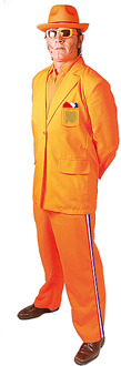 Oranje bobo verkleedpak M/L - Carnavalskostuums