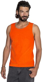 Oranje casual tanktop/singlet voor heren - Holland feest kleding - Supporters/fan artikelen - herenkleding hemden S (48)