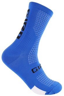 Oranje Fiets Sokken Outdoor Sport Sokken Running Sokken Basketbal Sokken Compressie Sokken Fietsen Sokken Blauw