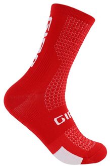 Oranje Fiets Sokken Outdoor Sport Sokken Running Sokken Basketbal Sokken Compressie Sokken Fietsen Sokken Rood