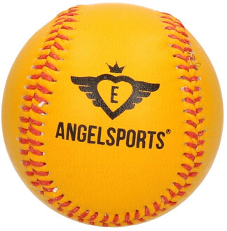 Oranje/gele honkbal/softbal 10 cm - Honkbalsets Geel