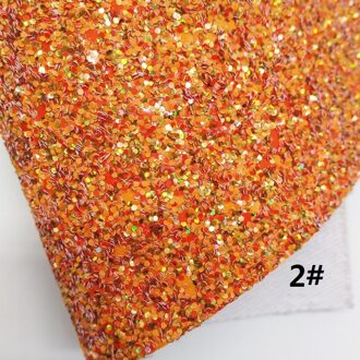 Oranje Glitter Leer, Kant Bloemen Glitter Stof, snake Faux Stof Blad Voor Boog 21X29Cm Twinkling Ming KM312