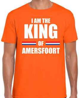 Oranje I am the King of Amersfoort t-shirt - Koningsdag shirt voor heren S