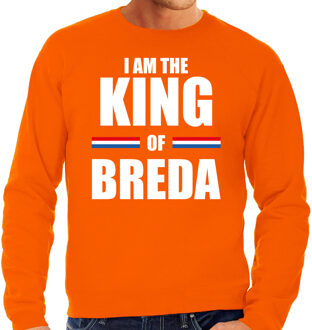 Oranje I am the King of Breda sweater - Koningsdag truien voor heren 2XL