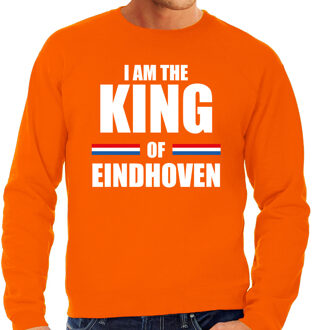 Oranje I am the King of Eindhoven sweater - Koningsdag truien voor heren L