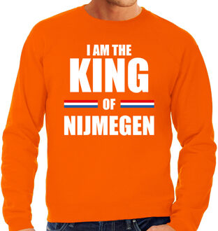 Oranje I am the King of Nijmegen sweater - Koningsdag truien voor heren L
