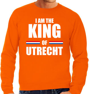 Oranje I am the King of Utrecht sweater - Koningsdag truien voor heren XL