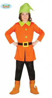 Oranje kabouter kostuum kind